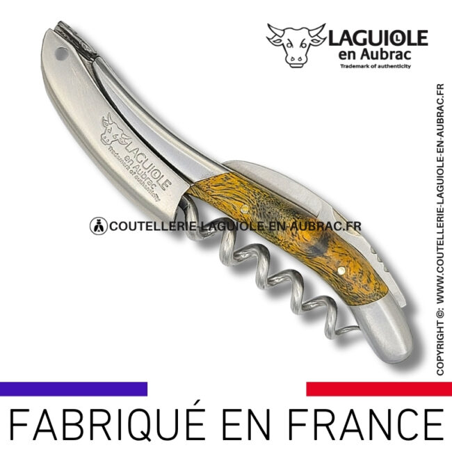sommelier laguiole en aubrac en cheesewood ondé vert pistache