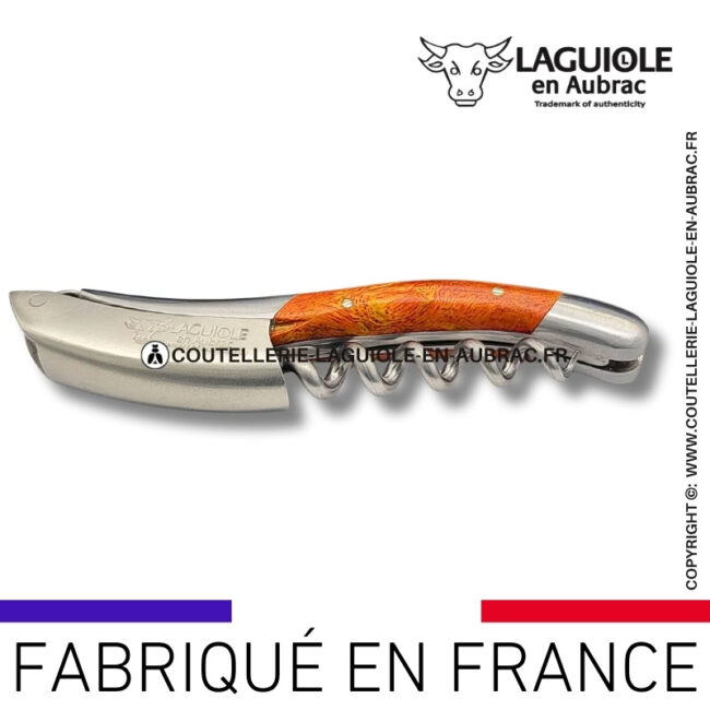 sommelier laguiole en aubrac en cheesewood orange corail