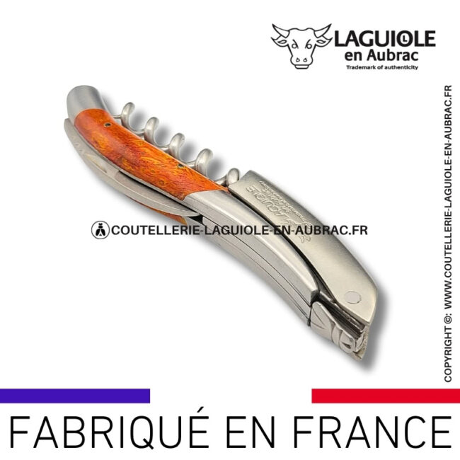 sommelier laguiole en aubrac en cheesewood orange corail