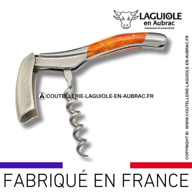sommelier laguiole en aubrac en cheesewood orange corail