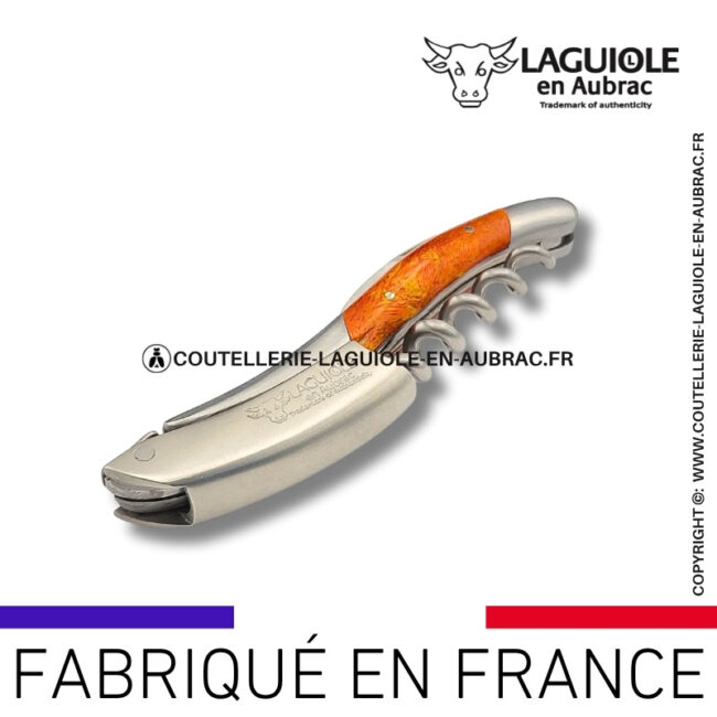 sommelier laguiole en aubrac en cheesewood orange corail