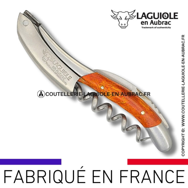 sommelier laguiole en aubrac en cheesewood orange corail