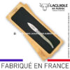couteau à huître laguiole en aubrac en coquilles de turbo vert
