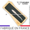 couteau à huître laguiole en aubrac en inox massif satiné