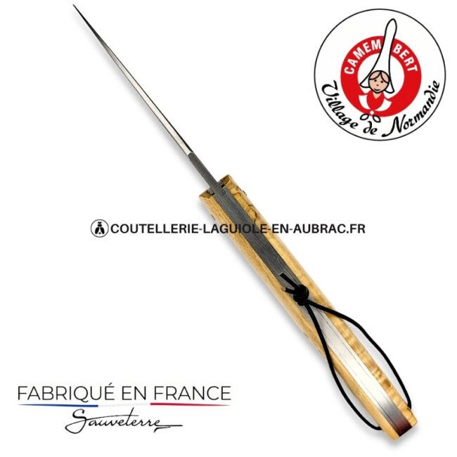 couteau plein manche le camembert® en bouleau