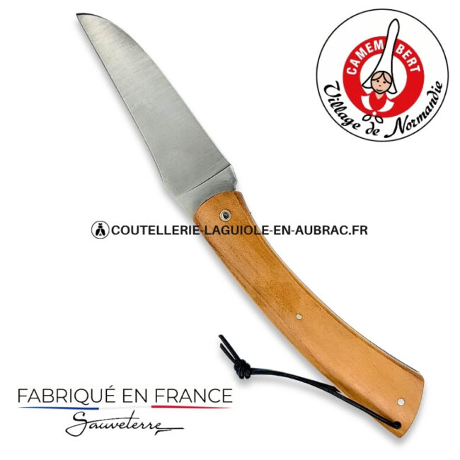couteau plein manche le camembert® en pommier
