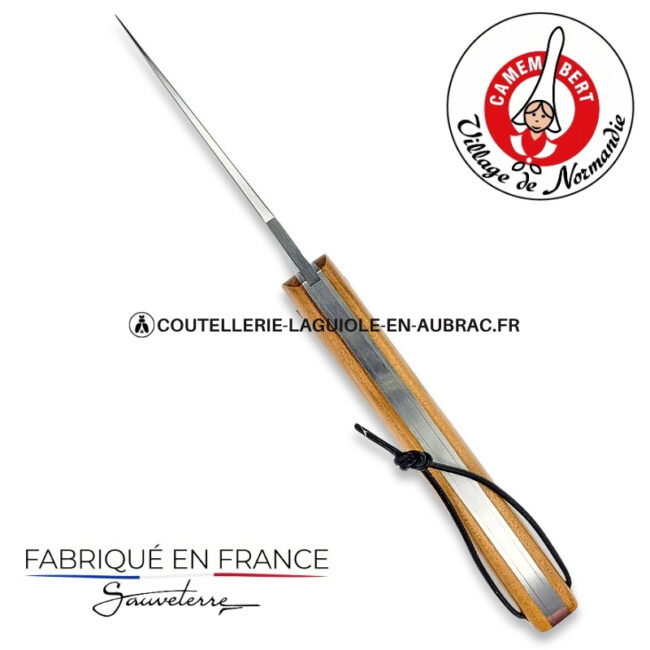 couteau plein manche le camembert® en pommier