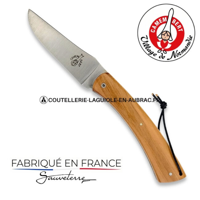 couteau plein manche le camembert® en pommier