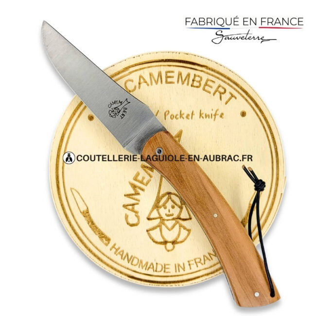 couteau plein manche le camembert® en pommier