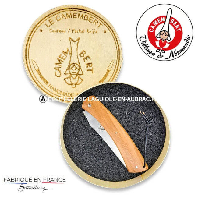 couteau plein manche le camembert® en pommier
