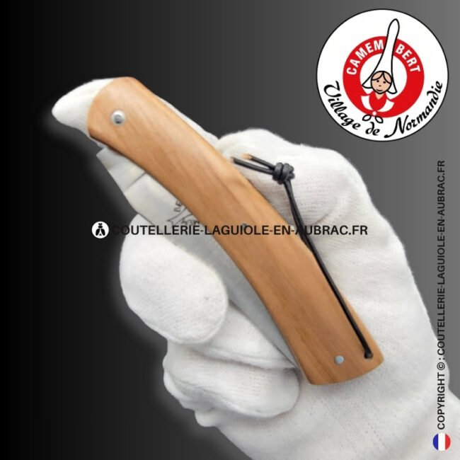 couteau plein manche le camembert® en pommier