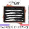 couteaux de table laguiole en aubrac inox forgés à chaud (set de 6)