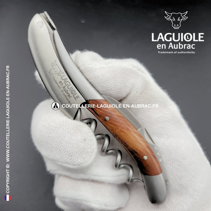 sommelier laguiole en aubrac en racine de bruyère – finition satinée