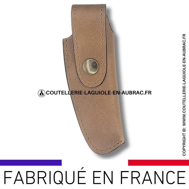 etui en cuir arizona fauve avec passant ceinture