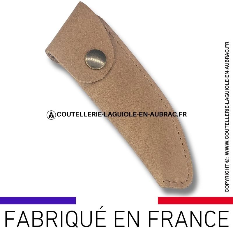 etui en cuir souple arizona fauve avec passant ceinture