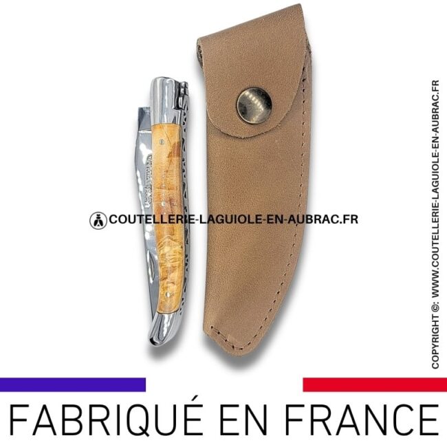 etui en cuir souple arizona fauve avec passant ceinture
