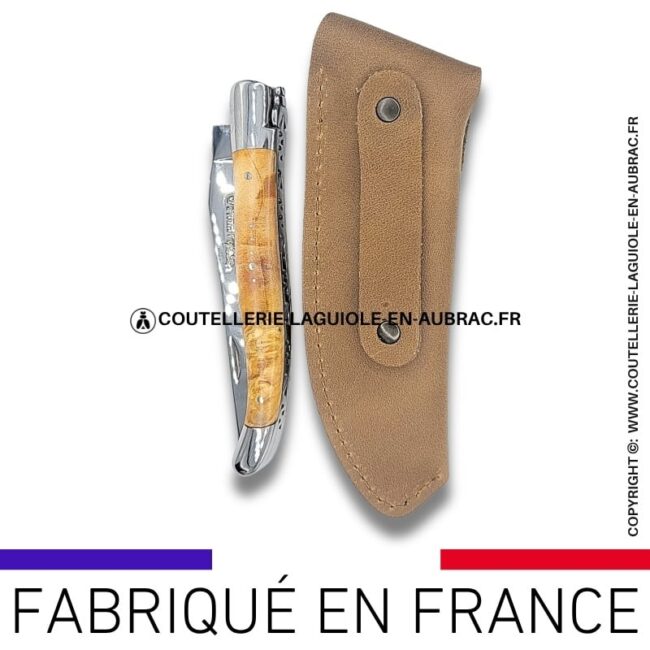 etui en cuir souple arizona fauve avec passant ceinture
