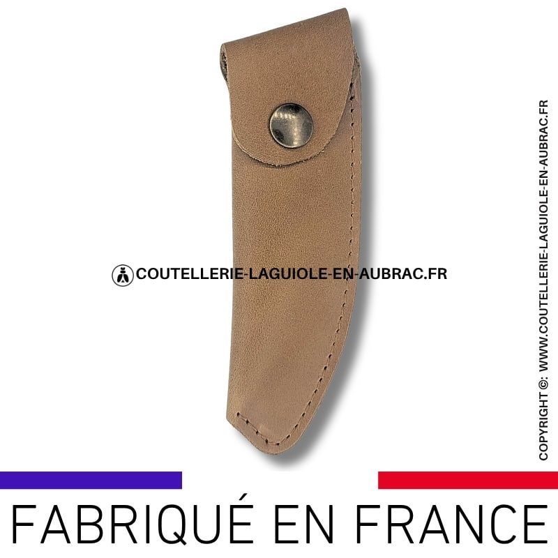 etui en cuir souple arizona fauve avec passant ceinture