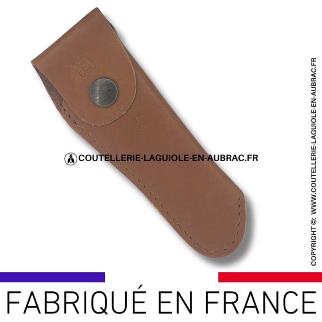 etui en cuir souple gold avec passant ceinture