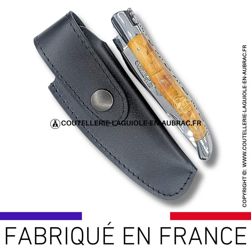etui en cuir souple noir avec passant ceinture