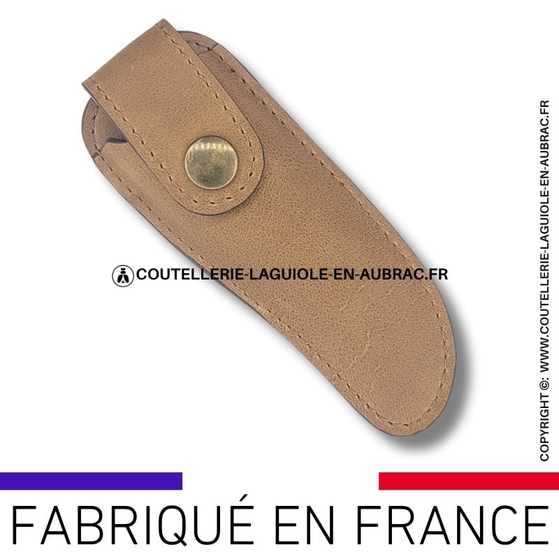 etui en cuir végétal noir classique et passant ceinture (copie)