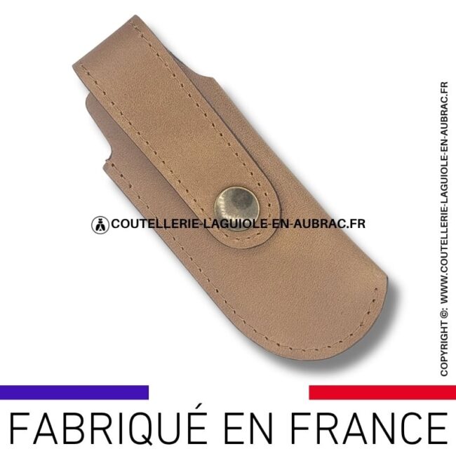 etui en cuir végétal noisette plat et passant ceinture (copie)
