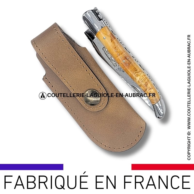 etui en cuir végétal noisette plat et passant ceinture (copie)