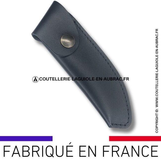 etui en cuir souple noir avec passant ceinture